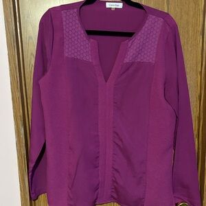 Calvin Klein Women's Magenta Blouse